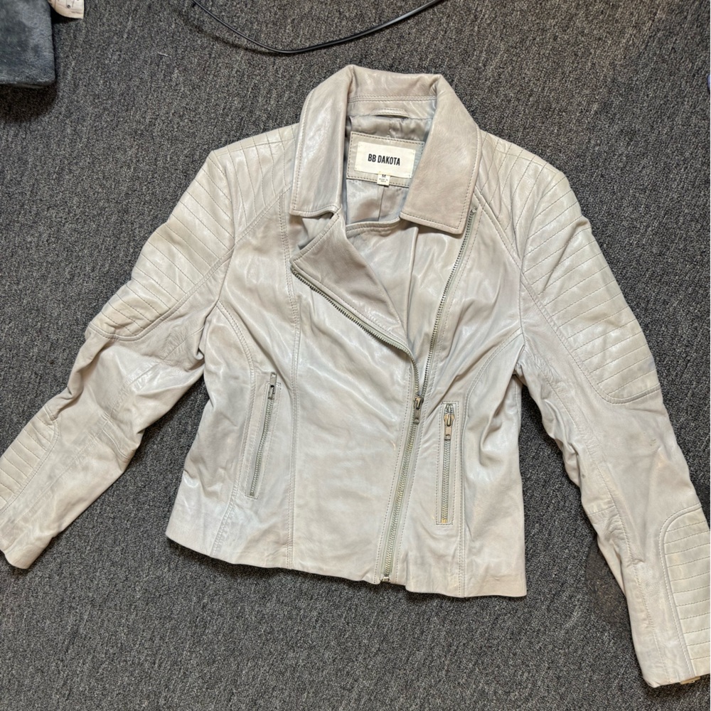 BBDAKOTA Tan Leather Jacket Size M